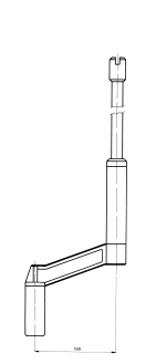 Bedienstok 2.50 meter